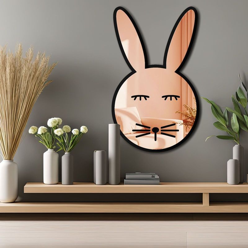 Casa si Gradina - Decoratiuni - Oglinzi - Oglindă decorativă Wallxpert, sticlă, 30 x 49 cm, roz auriu, 587MRX1216 - Infinity.ro