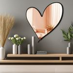 Casa si Gradina - Decoratiuni - Oglinzi - Oglindă decorativă Wallxpert, sticlă, 43 x 48 cm, roz auriu, 587MRX1214 - Infinity.ro