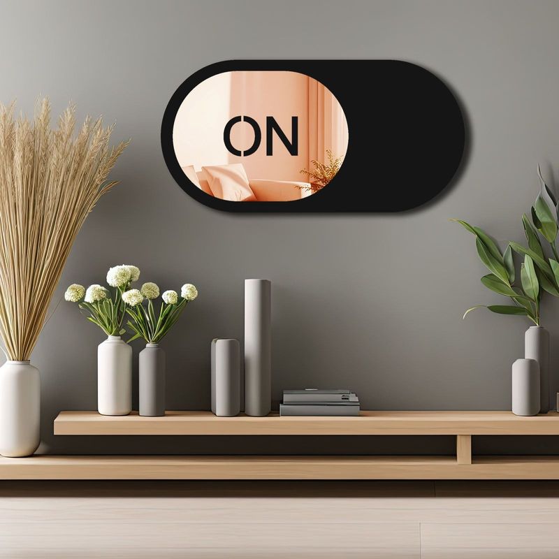 Casa si Gradina - Decoratiuni - Oglinzi - Oglindă decorativă Wallxpert, sticlă, 60 x 30 cm, roz auriu, 587MRX1210 - Infinity.ro