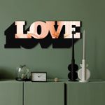 Casa si Gradina - Decoratiuni - Oglinzi - Oglindă decorativă Wallxpert, sticlă, 70 x 25 cm, roz auriu, 587MRX1212 - Infinity.ro