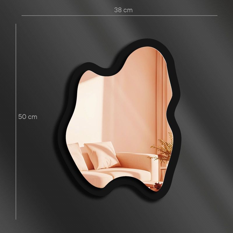 Casa si Gradina - Decoratiuni - Oglinzi - Oglindă decorativă Wallxpert, sticlă, 38 x 50 cm, roz auriu, 587MRX1205 - Infinity.ro