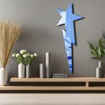 Casa si Gradina - Decoratiuni - Oglinzi - Oglindă decorativă Wallxpert, sticlă, 24 x 60 cm, albastru, 587MRX1177 - Infinity.ro