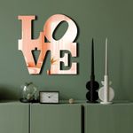 Casa si Gradina - Decoratiuni - Oglinzi - Oglindă decorativă Wallxpert, sticlă, 47 x 48 cm, roz auriu, 587MRX1206 - Infinity.ro