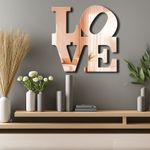 Casa si Gradina - Decoratiuni - Oglinzi - Oglindă decorativă Wallxpert, sticlă, 47 x 48 cm, roz auriu, 587MRX1206 - Infinity.ro