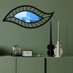 Casa si Gradina - Decoratiuni - Oglinzi - Oglindă decorativă Wallxpert, sticlă, 65 x 29 cm, albastru, 587MRX1171 - Infinity.ro