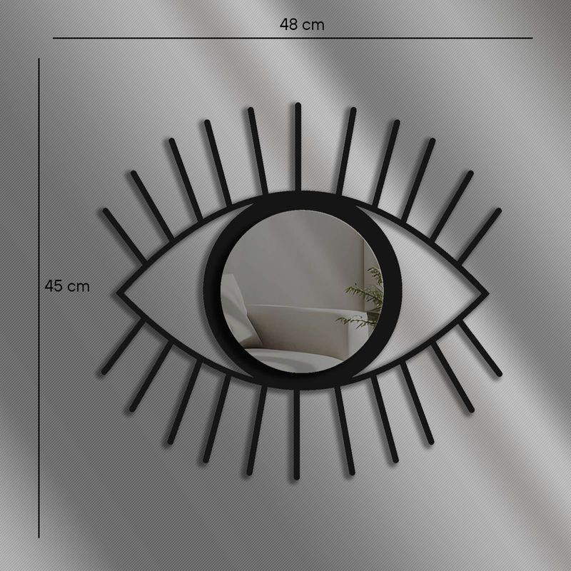 Casa si Gradina - Decoratiuni - Oglinzi - Oglindă decorativă Wallxpert, sticlă, 48 x 45 cm, fumuriu, 587MRX1159 - Infinity.ro