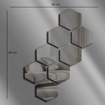 Casa si Gradina - Decoratiuni - Oglinzi - Oglindă decorativă Wallxpert, sticlă, 44 x 60 cm, fumuriu, 587MRX1161 - Infinity.ro