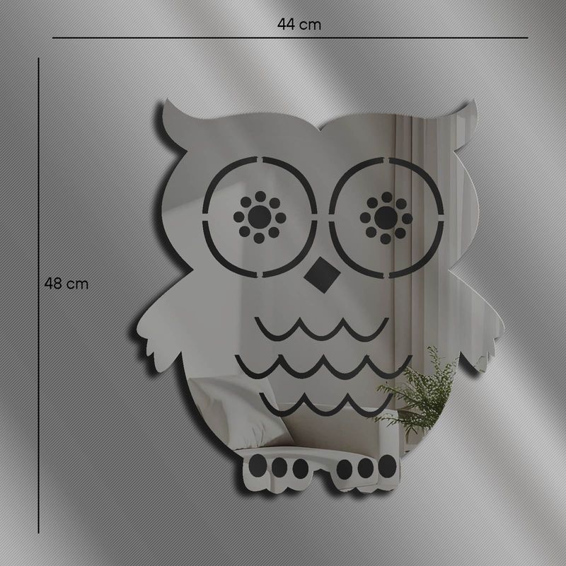 Casa si Gradina - Decoratiuni - Oglinzi - Oglindă decorativă Wallxpert, sticlă, 44 x 48 cm, fumuriu, 587MRX1162 - Infinity.ro