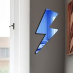 Casa si Gradina - Decoratiuni - Oglinzi - Oglindă decorativă Wallxpert, sticlă, 29 x 60 cm, albastru, 587MRX1164 - Infinity.ro