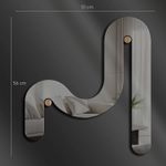 Casa si Gradina - Decoratiuni - Oglinzi - Oglindă decorativă Wallxpert, sticlă, 51 x 56 cm, fumuriu, 587MRX1148 - Infinity.ro