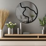 Casa si Gradina - Decoratiuni - Oglinzi - Oglindă decorativă Wallxpert, sticlă, 48 x 48 cm, fumuriu, 587MRX1146 - Infinity.ro