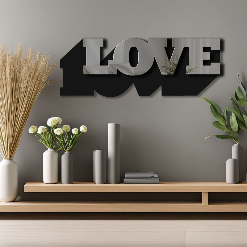 Casa si Gradina - Decoratiuni - Oglinzi - Oglindă decorativă Wallxpert, sticlă, 70 x 25 cm, fumuriu, 587MRX1152 - Infinity.ro