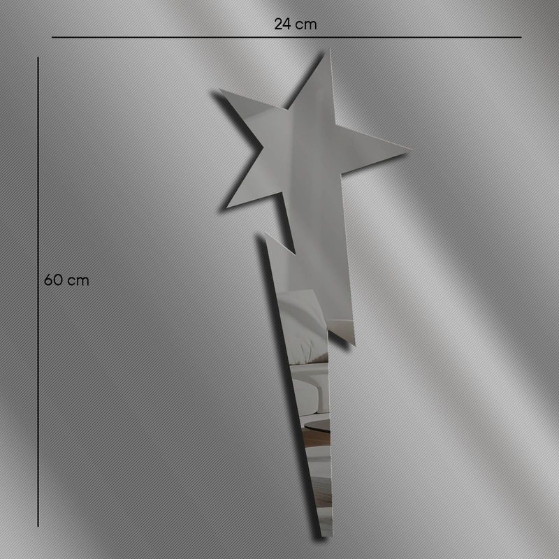 Casa si Gradina - Decoratiuni - Oglinzi - Oglindă decorativă Wallxpert, sticlă, 24 x 60 cm, fumuriu, 587MRX1157 - Infinity.ro