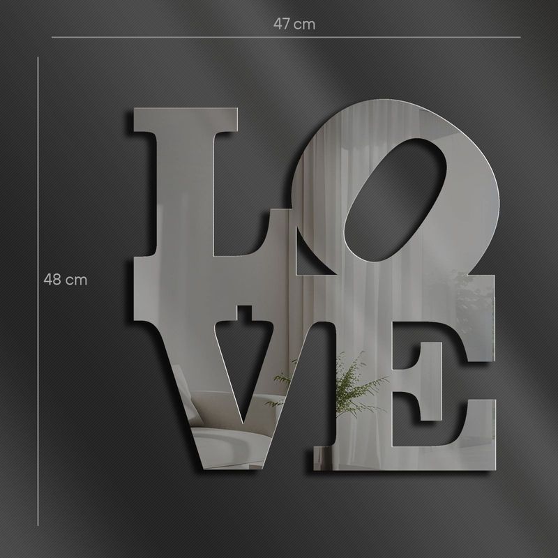 Casa si Gradina - Decoratiuni - Oglinzi - Oglindă decorativă Wallxpert, sticlă, 47 x 48 cm, fumuriu, 587MRX1145 - Infinity.ro