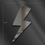 Casa si Gradina - Decoratiuni - Oglinzi - Oglindă decorativă Wallxpert, sticlă, 29 x 60 cm, fumuriu, 587MRX1143 - Infinity.ro