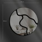 Casa si Gradina - Decoratiuni - Oglinzi - Oglindă decorativă Wallxpert, sticlă, 48 x 48 cm, fumuriu, 587MRX1146 - Infinity.ro