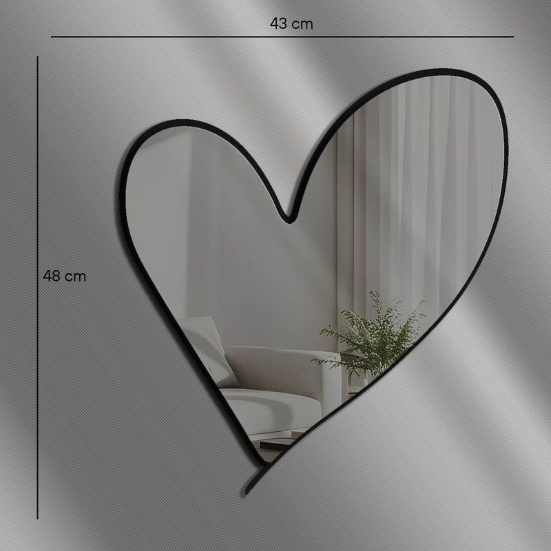 Casa si Gradina - Decoratiuni - Oglinzi - Oglindă decorativă Wallxpert, sticlă, 43 x 48 cm, fumuriu, 587MRX1154 - Infinity.ro