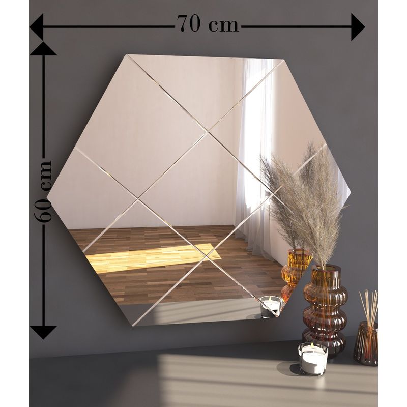Casa si Gradina - Decoratiuni - Oglinzi - Oglindă Hanah Home, MDF, 70 x 2.2 x 60 cm, alb, 116SAM1122 - Infinity.ro