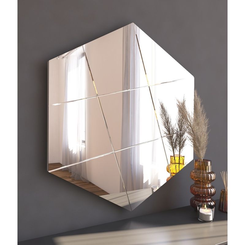 Casa si Gradina - Decoratiuni - Oglinzi - Oglindă Hanah Home, MDF, 70 x 2.2 x 60 cm, alb, 116SAM1122 - Infinity.ro