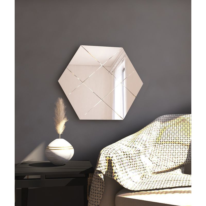 Casa si Gradina - Decoratiuni - Oglinzi - Oglindă Hanah Home, MDF, 70 x 2.2 x 60 cm, alb, 116SAM1122 - Infinity.ro