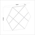 Casa si Gradina - Decoratiuni - Oglinzi - Oglindă Hanah Home, MDF, 70 x 2.2 x 60 cm, alb, 116SAM1122 - Infinity.ro