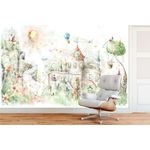 Casa si Gradina - Decoratiuni - Stickere decorative - Sticker decorativ perete Wallxpert, 100 x 100 cm, multicolor, 740ELB1187 - Infinity.ro