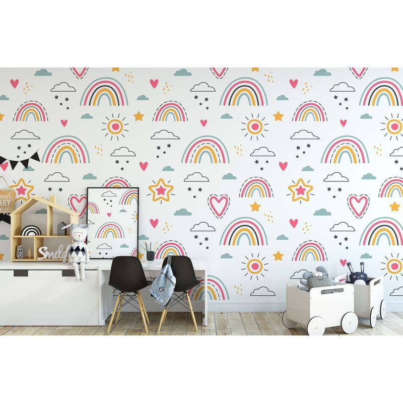 Casa si Gradina - Decoratiuni - Stickere decorative - Sticker decorativ perete Wallxpert, 100 x 100 cm, multicolor, 740ELB1151 - Infinity.ro