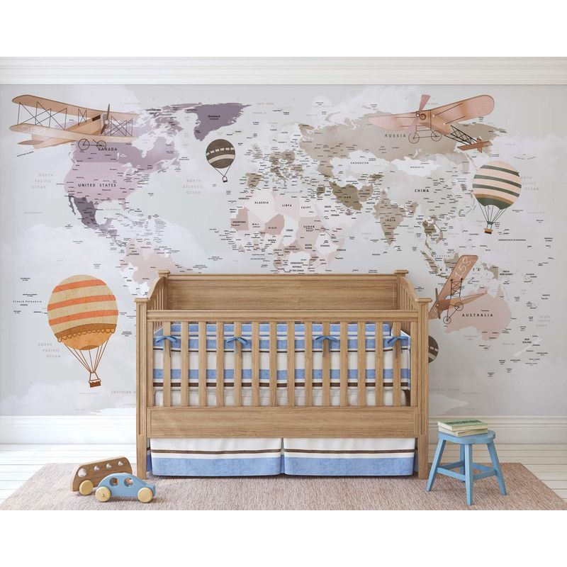 Casa si Gradina - Decoratiuni - Stickere decorative - Sticker decorativ perete Wallxpert, 100 x 100 cm, multicolor, 740ELB1161 - Infinity.ro