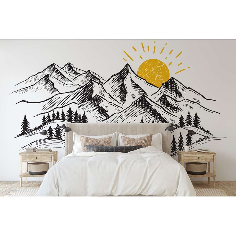 Casa si Gradina - Decoratiuni - Stickere decorative - Sticker decorativ perete Wallxpert, 100 x 100 cm, multicolor, 740ELB1135 - Infinity.ro
