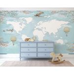 Casa si Gradina - Decoratiuni - Stickere decorative - Pictură perete Wallxpert, 300 x 270 cm, multicolor, 740ELB1249 - Infinity.ro