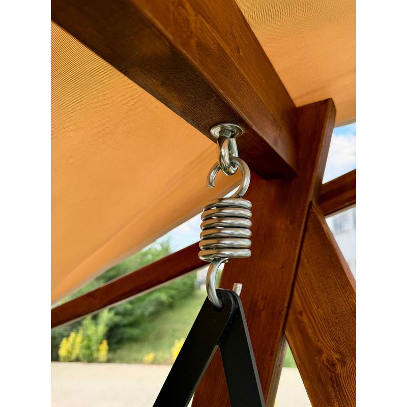 Casa si Gradina - Gradina si terasa - Balansoare si hamace - Balansoare - Balansoar triplu grădină Hanah Home, metal, 210 x 120 x 190 cm, camel, 675SWG1131 - Infinity.ro