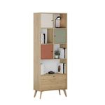 Casa si Gradina - Mobilier - Biblioteci si rafturi - Biblioteci - Bibliotecă Hanah Home, PAL melaminat, 67 x 30 x 181 cm, multicolor, 479ADR1322 - Infinity.ro