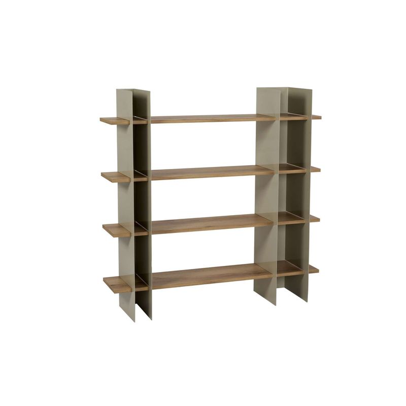 Casa si Gradina - Mobilier - Biblioteci si rafturi - Biblioteci - Bibliotecă Hanah Home, MDF, 120 x 31 x 120 cm, taupe, 491CRT1379 - Infinity.ro