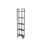 Casa si Gradina - Mobilier - Biblioteci si rafturi - Biblioteci - Bibliotecă Hanah Home, PAL melaminat, 36.4 x 19.6 x 180 cm, negru/verde, 875ZNA3672 - Infinity.ro