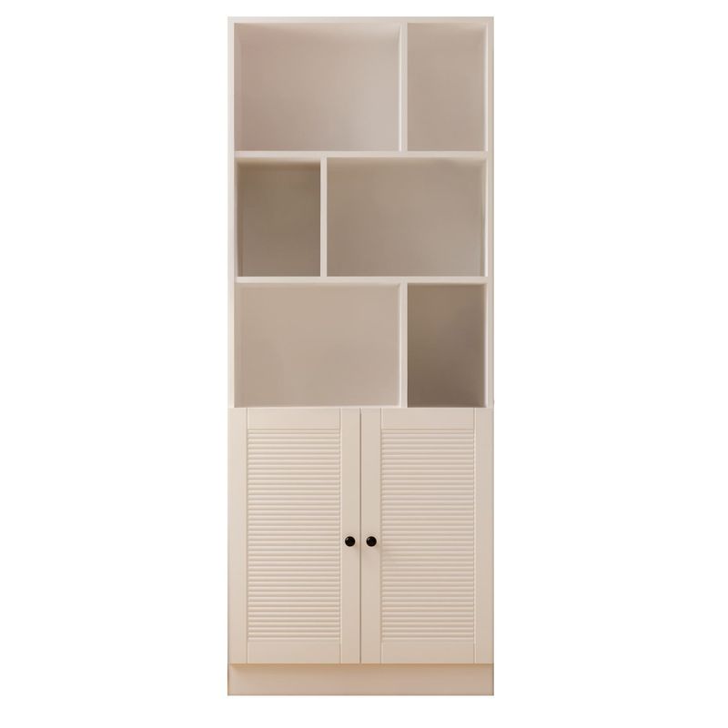 Casa si Gradina - Mobilier - Biblioteci si rafturi - Biblioteci - Bibliotecă Hanah Home, PAL melaminat, 70 x 33 x 180 cm, alb mat, 167RAB1707 - Infinity.ro