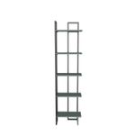 Casa si Gradina - Mobilier - Biblioteci si rafturi - Biblioteci - Bibliotecă Hanah Home, PAL melaminat, 36.4 x 19.6 x 180 cm, negru/verde, 875ZNA3672 - Infinity.ro