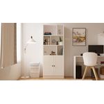 Casa si Gradina - Mobilier - Biblioteci si rafturi - Biblioteci - Bibliotecă Hanah Home, PAL melaminat, 70 x 33 x 180 cm, alb mat, 167RAB1707 - Infinity.ro