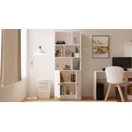 Casa si Gradina - Mobilier - Biblioteci si rafturi - Biblioteci - Bibliotecă Hanah Home, PAL melaminat, 70 x 33 x 180 cm, alb mat, 167RAB1707 - Infinity.ro
