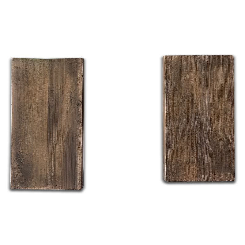 Casa si Gradina - Mobilier - Biblioteci si rafturi - Rafturi - Raft decorativ lemn Hanah Home, lemn masiv, 16 x 6 x 8 cm, lemn, set 2 piese, 792EVL2933 - Infinity.ro