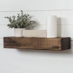 Casa si Gradina - Mobilier - Biblioteci si rafturi - Rafturi - Raft decorativ lemn Hanah Home, lemn masiv, 13 x 11 x 60 cm, lemn, 792EVL2924 - Infinity.ro