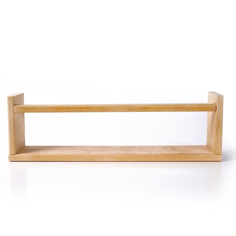 Casa si Gradina - Mobilier - Biblioteci si rafturi - Rafturi - Raft perete Hanah Home, 100% lemn masiv de pin, 50 x 8 x 15 cm, stejar, set 2 piese, 160RSW1114 - Infinity.ro