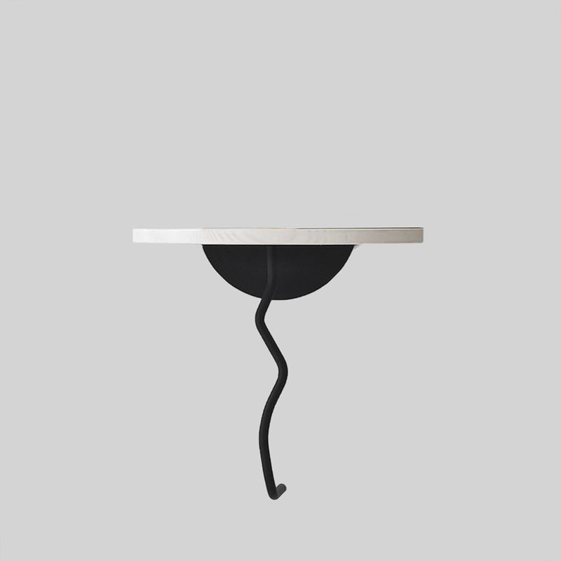 Casa si Gradina - Mobilier - Biblioteci si rafturi - Rafturi - Raft perete Hanah Home, 100% lemn masiv de pin, 35 x 35 cm, negru/alb, 552NOS2449 - Infinity.ro