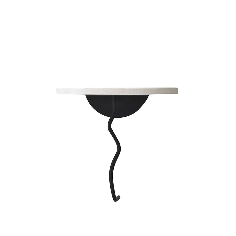 Casa si Gradina - Mobilier - Biblioteci si rafturi - Rafturi - Raft perete Hanah Home, 100% lemn masiv de pin, 35 x 35 cm, negru/alb, 552NOS2449 - Infinity.ro