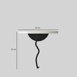 Casa si Gradina - Mobilier - Biblioteci si rafturi - Rafturi - Raft perete Hanah Home, 100% lemn masiv de pin, 35 x 35 cm, negru/alb, 552NOS2449 - Infinity.ro