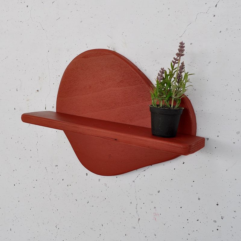 Casa si Gradina - Mobilier - Biblioteci si rafturi - Rafturi - Raft decorativ lemn Hanah Home, placaj, 35 x 11 x 28 cm, portocaliu, 792EVL2959 - Infinity.ro