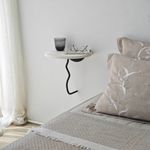 Casa si Gradina - Mobilier - Biblioteci si rafturi - Rafturi - Raft perete Hanah Home, 100% lemn masiv de pin, 35 x 35 cm, negru/alb, 552NOS2449 - Infinity.ro