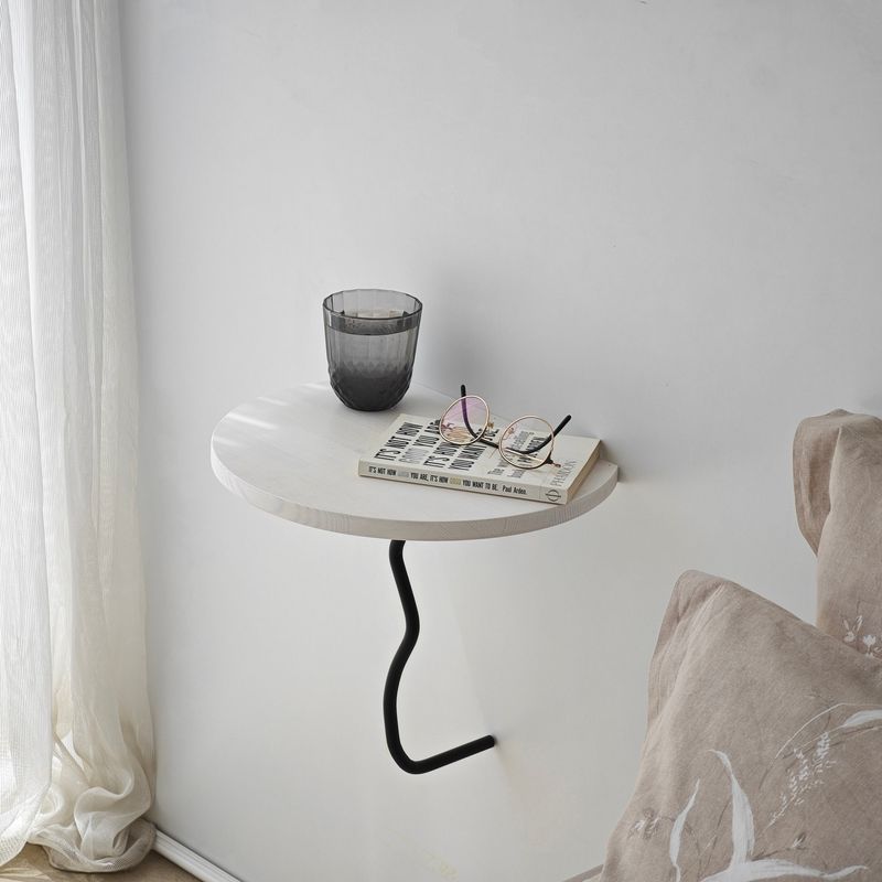 Casa si Gradina - Mobilier - Biblioteci si rafturi - Rafturi - Raft perete Hanah Home, 100% lemn masiv de pin, 35 x 35 cm, negru/alb, 552NOS2449 - Infinity.ro