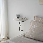 Casa si Gradina - Mobilier - Biblioteci si rafturi - Rafturi - Raft perete Hanah Home, 100% lemn masiv de pin, 35 x 35 cm, negru/alb, 552NOS2449 - Infinity.ro