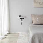 Casa si Gradina - Mobilier - Biblioteci si rafturi - Rafturi - Raft perete Hanah Home, 100% lemn masiv de pin, 35 x 35 cm, negru/alb, 552NOS2449 - Infinity.ro