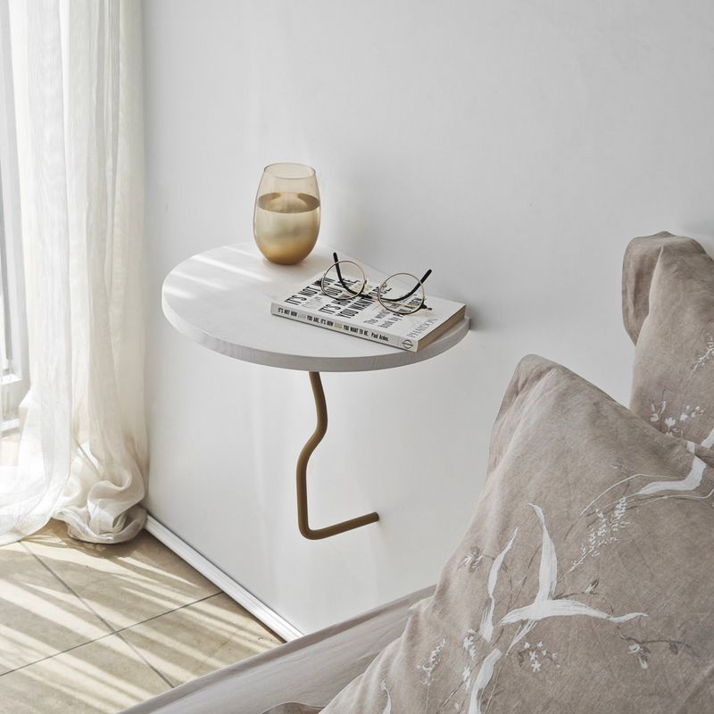 Casa si Gradina - Mobilier - Biblioteci si rafturi - Rafturi - Raft perete Hanah Home, 100% lemn masiv de pin, 35 x 35 cm, auriu/alb, 552NOS2448 - Infinity.ro